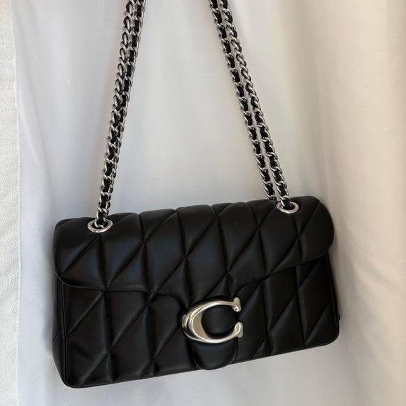 Coach Tabby 26 Shoulder Bag, Black/ Silver Hardware NWOT - Picture 15 of 16